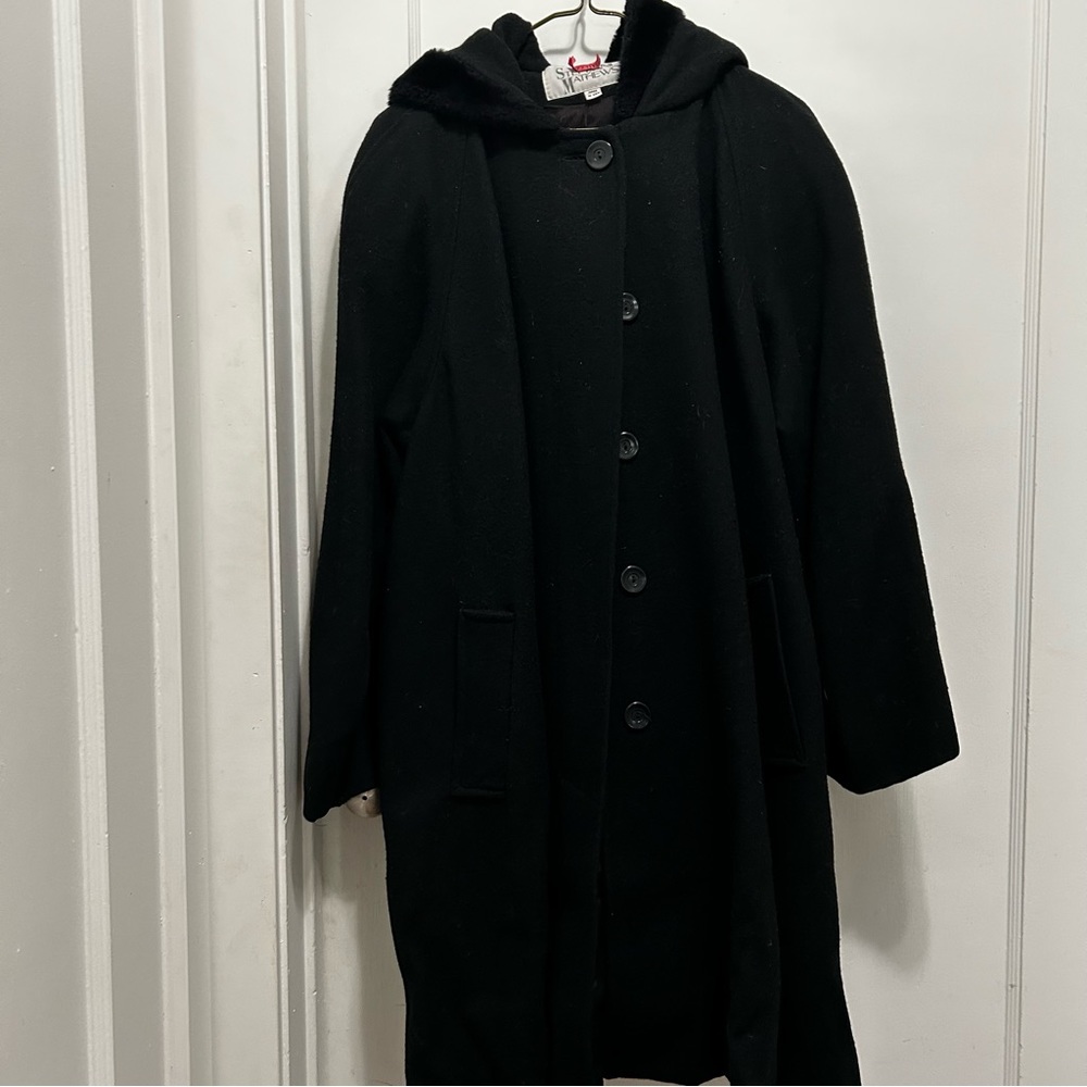 Stephanie Mathews Black Trench Coat